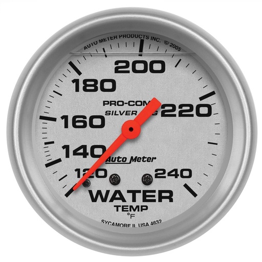 [ATM-4632] AutoMeter 2-5/8" WATER TEMPERATURE, 120-240 °F, 6 FT., MECHANICAL, LIQUID FILLED, ULTRA-LITE