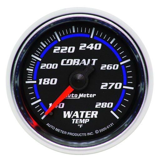 [ATM-6131] AutoMeter 2-1/16" WATER TEMPERATURE, 140-280 °F, 6 FT., MECHANICAL, COBALT