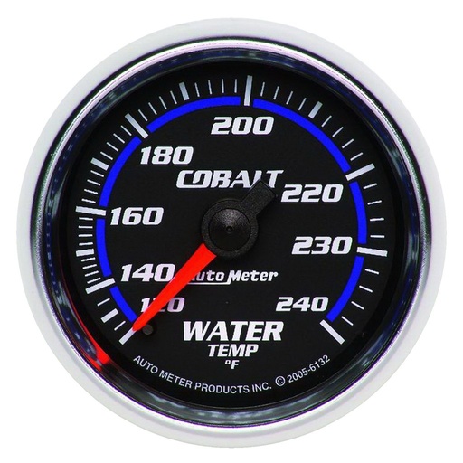 [ATM-6132] AutoMeter 2-1/16" WATER TEMPERATURE, 120-240 °F, 6 FT., MECHANICAL, COBALT