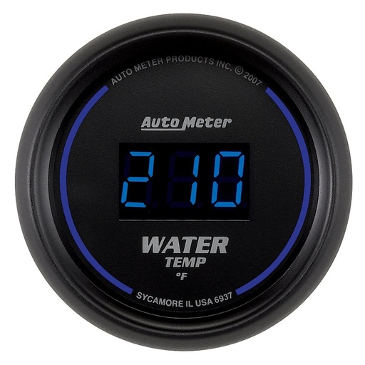 [ATM-6937] AutoMeter 2-1/16" WATER TEMPERATURE, 0-340 °F, COBALT DIGITAL