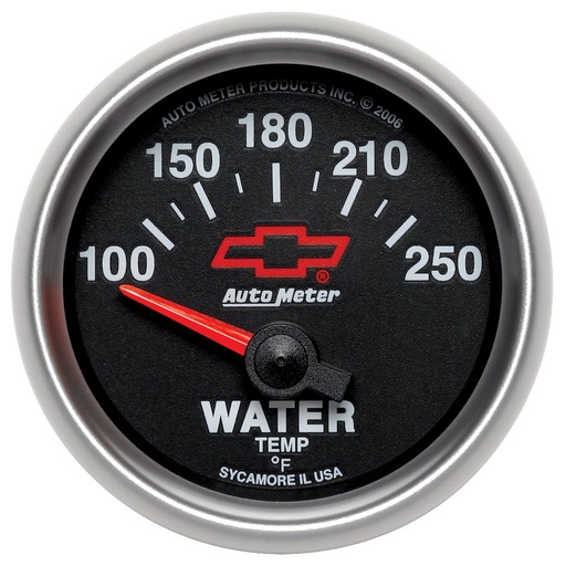 [ATM-3637-00406] AutoMeter 2-1/16" WATER TEMPERATURE, 100-250 °F, CHEVY RED BOWTIE