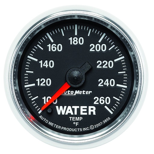 [ATM-3855] AutoMeter 2-1/16" WATER TEMPERATURE, 100-260 °F, STEPPER MOTOR, GS
