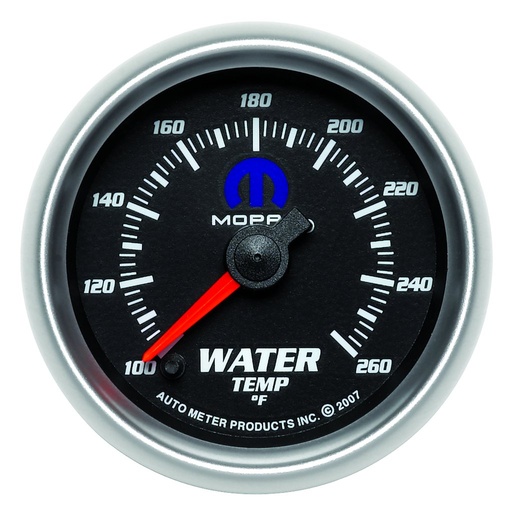 [ATM-880018] AutoMeter 2-1/16" WATER TEMPERATURE, 100-260 °F, STEPPER MOTOR, BLACK, MOPAR
