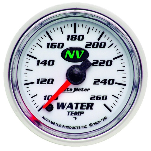 [ATM-7355] AutoMeter 2-1/16" WATER TEMPERATURE, 100-260 °F, STEPPER MOTOR, NV