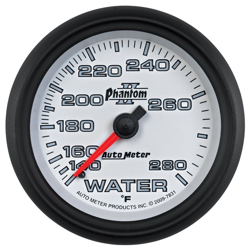 [ATM-7831] AutoMeter 2-5/8" WATER TEMPERATURE, 140-280 °F, 6 FT., MECHANICAL, PHANTOM II