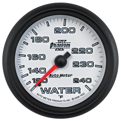[ATM-7832] AutoMeter 2-5/8" WATER TEMPERATURE, 120-240 °F, 6 FT., MECHANICAL, PHANTOM II