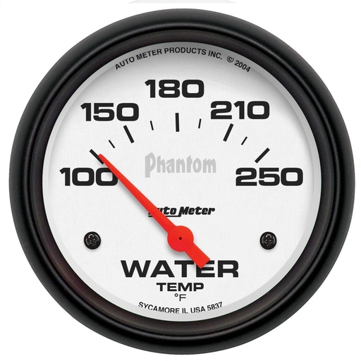[ATM-5837] AutoMeter 2-5/8" WATER TEMPERATURE, 100-250 °F, AIR-CORE, PHANTOM