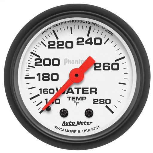 [ATM-5731] AutoMeter 2-1/16" WATER TEMPERATURE, 140-280 °F, 6 FT., MECHANICAL, PHANTOM