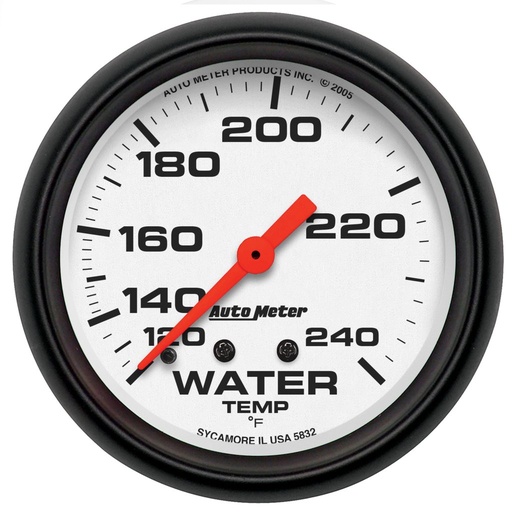 [ATM-5832] AutoMeter 2-5/8" WATER TEMPERATURE, 120-240 °F, 6 FT., MECHANICAL, PHANTOM