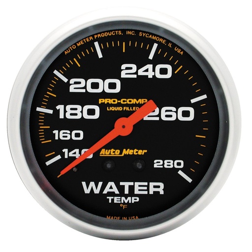[ATM-5431] AutoMeter 2-5/8" WATER TEMPERATURE, 140-280 °F, 6 FT., MECHANICAL, LIQUID FILLED, PRO-COMP