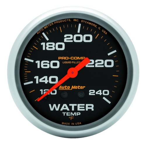 [ATM-5433] AutoMeter 2-5/8" WATER TEMPERATURE, 120-240 °F, 12 FT., MECHANICAL, LIQUID FILLED, PRO-COMP