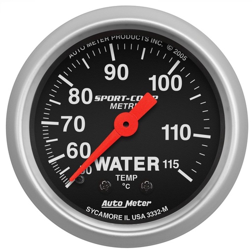 [ATM-3332-M] AutoMeter 2-1/16" WATER TEMPERATURE, 50-115 °C, 6 FT., MECHANICAL,, SPORT-COMP