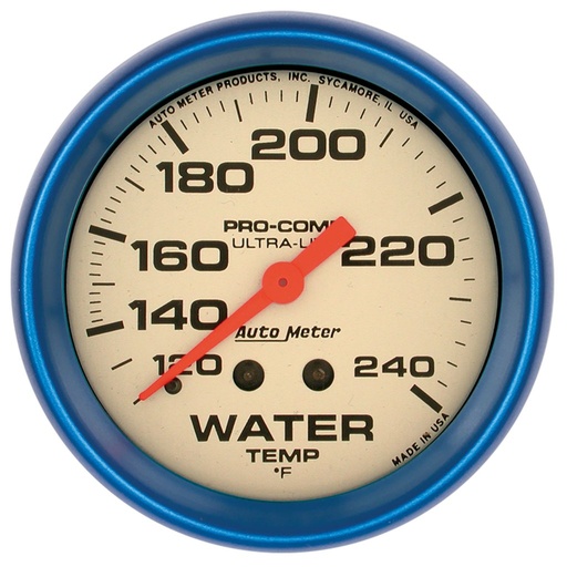 [ATM-4532] AutoMeter 2-5/8" WATER TEMPERATURE, 120-240 °F, 6 FT., MECHANICAL, ULTRA-NITE