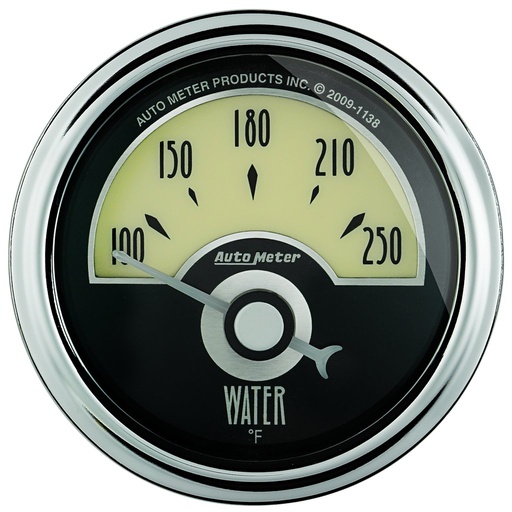 [ATM-1136] AutoMeter 2-1/16" WATER TEMPERATURE, 100-250 °F, AIR-CORE, CRUISER AD