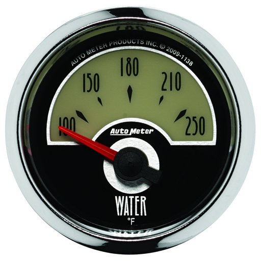 [ATM-1138] AutoMeter 2-1/16" WATER TEMPERATURE, 100-250 °F, AIR-CORE, CRUISER