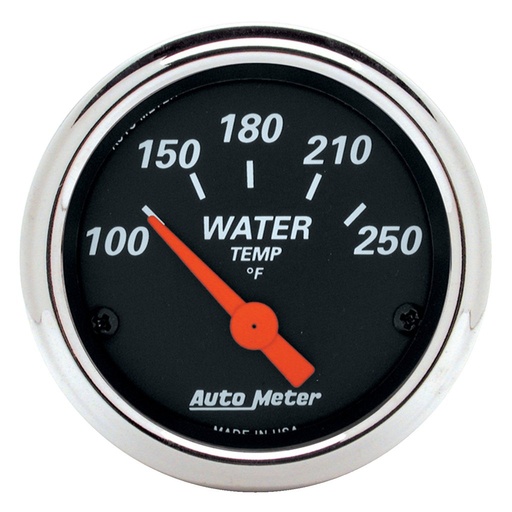 [ATM-1436] AutoMeter 2-1/16" WATER TEMPERATURE, 100-250 °F, AIR-CORE, DESIGNER BLACK