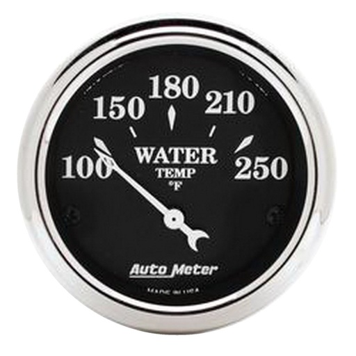 [ATM-1737] AutoMeter 2-1/16" WATER TEMPERATURE, 100-250 °F, AIR-CORE, OLD TYME BLACK