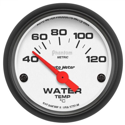 [ATM-5737-M] AutoMeter 2-1/16" WATER TEMPERATURE, 40-120 °C, AIR-CORE, PHANTOM