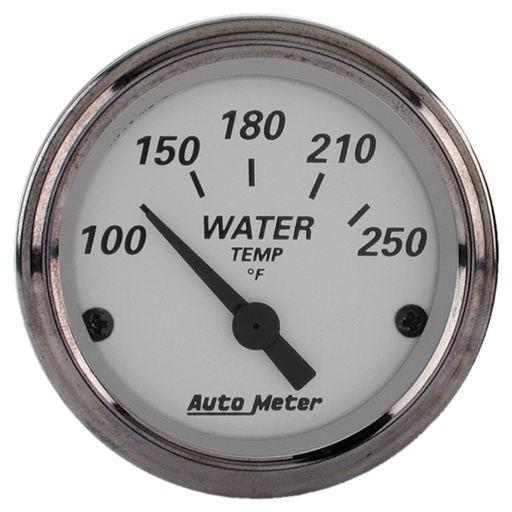 [ATM-1938] AutoMeter 2-1/16" WATER TEMPERATURE, 100-250 °F, AIR-CORE, AMERICAN PLATINUM