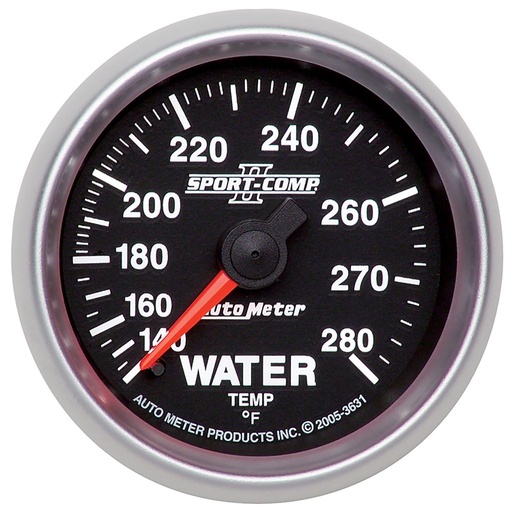 [ATM-3631] AutoMeter 2-1/16" WATER TEMPERATURE, 140-280 °F, 6 FT., MECHANICAL, SPORT-COMP II