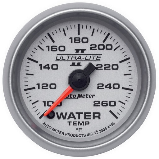 [ATM-4955] AutoMeter 2-1/16" WATER TEMPERATURE, 100-260 °F, STEPPER MOTOR, ULTRA-LITE II