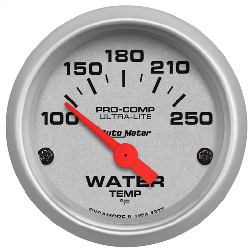 [ATM-4337] AutoMeter 2-1/16" WATER TEMPERATURE, 100-250 °F, AIR-CORE, ULTRA-LITE