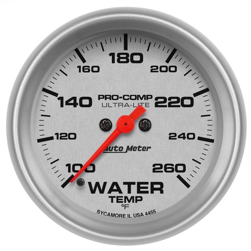 [ATM-4455] AutoMeter 2-5/8" WATER TEMPERATURE, 100-260 °F, STEPPER MOTOR, ULTRA-LITE