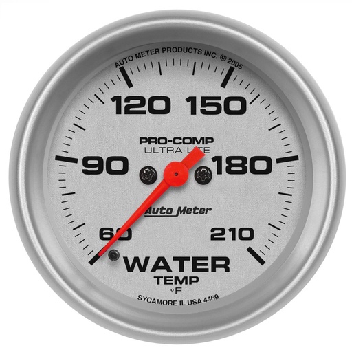 [ATM-4469] AutoMeter 2-5/8" WATER TEMPERATURE, 60-210 °F, STEPPER MOTOR, ULTRA-LITE