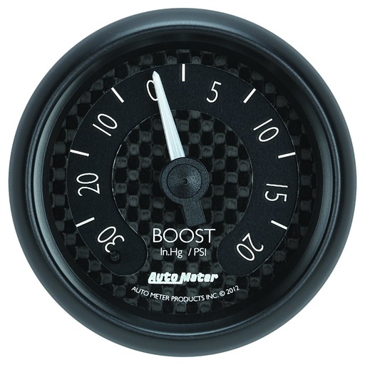 [ATM-8001] AutoMeter 2-1/16" BOOST/VACUUM, 30 IN HG/20 PSI, MECHANICAL, GT