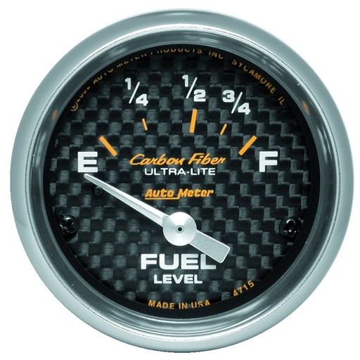 [ATM-4715] AutoMeter 2-1/16" FUEL LEVEL, 73-10 Ω, AIR-CORE, CARBON FIBER