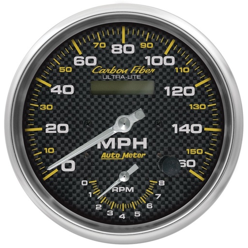 [ATM-4878] AutoMeter 5" tachometer/SPEEDOMETER COMBO, 8K RPM/160 MPH, CARBON FIBER