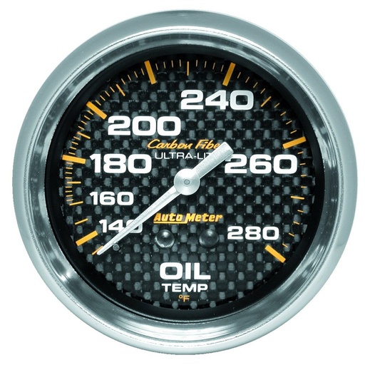[ATM-4841] AutoMeter 2-5/8" OIL TEMPERATURE, 140-280 °F, 6 FT., MECHANICAL, CARBON FIBER