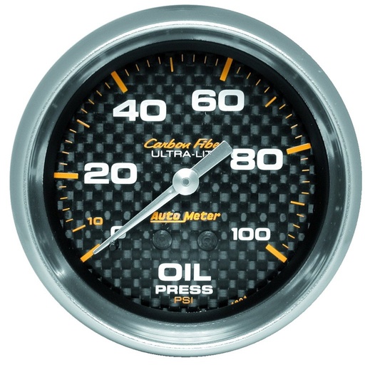 [ATM-4821] AutoMeter 2-5/8" OIL PRESSURE, 0-100 PSI, MECHANICAL, CARBON FIBER