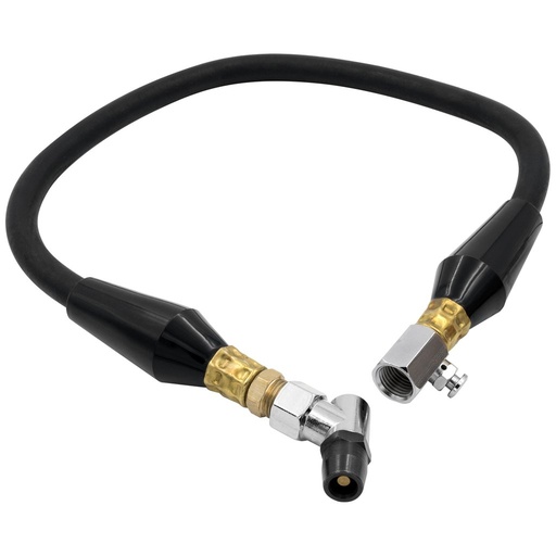 [ATM-ST262166] AutoMeter AIR HOSE ASSEMBLY, TIRE PRESS, REPLACEMENT, 60CM, INCL. STRAIN RELIEFS, BLEED VALVE & BULLET FOOT AIR CHUCK