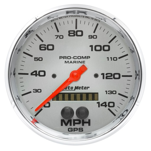 [ATM-200647-35] AutoMeter 5" GPS SPEEDOMETER, 0-140 MPH, MARINE CHROME