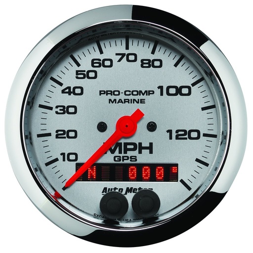 [ATM-200638-35] AutoMeter 3-3/8" GPS SPEEDOMETER, 0-140 MPH, MARINE CHROME