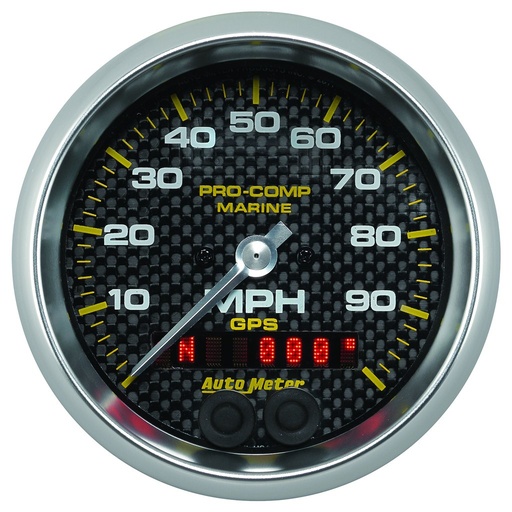 [ATM-200636-40] AutoMeter 3-3/8" GPS SPEEDOMETER, 0-100 MPH, MARINE CARBON FIBER