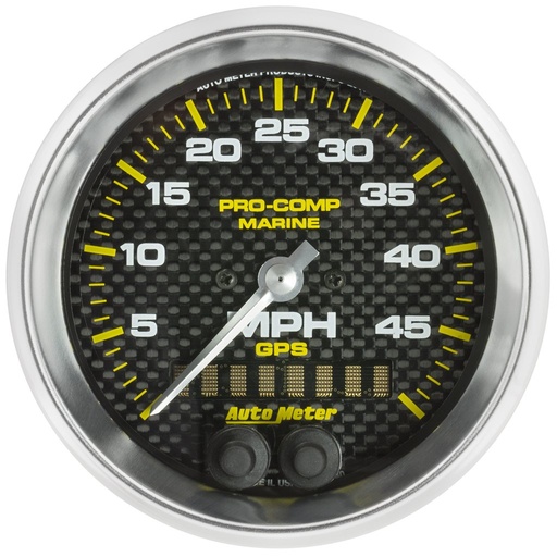 [ATM-200635-40] AutoMeter 3-3/8" GPS SPEEDOMETER, 0-50 MPH, MARINE CARBON FIBER
