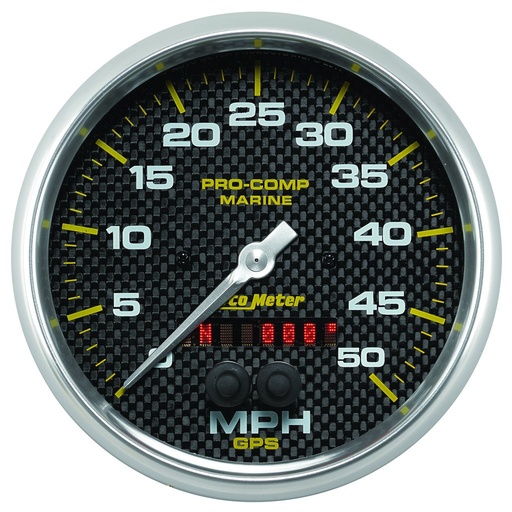 [ATM-200644-40] AutoMeter 5" GPS SPEEDOMETER, 0-50 MPH, MARINE CARBON FIBER