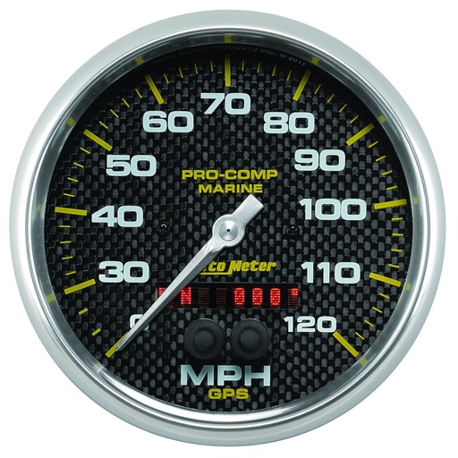 [ATM-200646-40] AutoMeter 5" GPS SPEEDOMETER, 0-120 MPH, MARINE CARBON FIBER