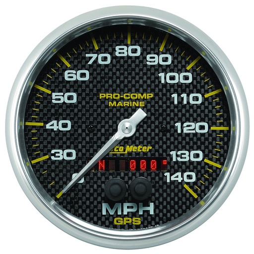 [ATM-200647-40] AutoMeter 5" GPS SPEEDOMETER, 0-140 MPH, MARINE CARBON FIBER