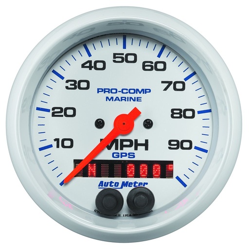 [ATM-200636] AutoMeter 3-3/8" GPS SPEEDOMETER, 0-100 MPH, MARINE WHITE