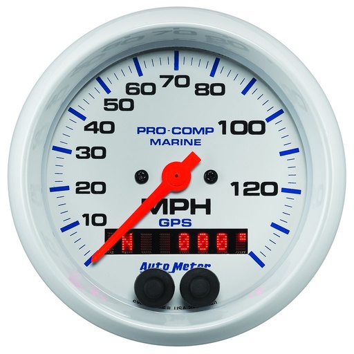 [ATM-200638] AutoMeter 3-3/8" GPS SPEEDOMETER, 0-140 MPH, MARINE WHITE