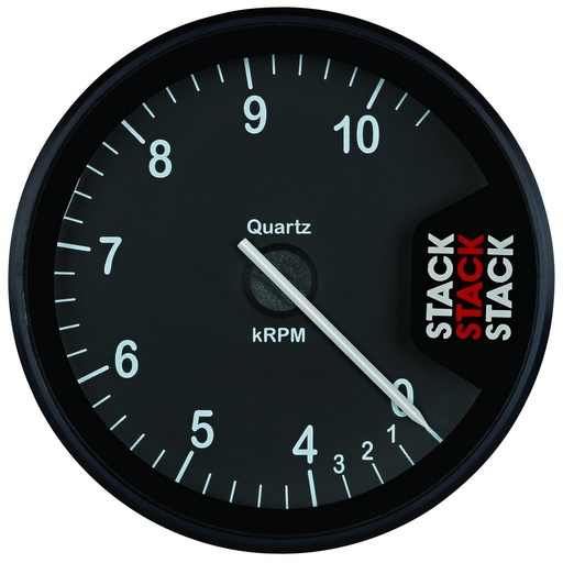 [ATM-ST200-04105] AutoMeter TACHOMETER, CLUBMAN, 80MM, BLACK, 0-4-10.5K RPM