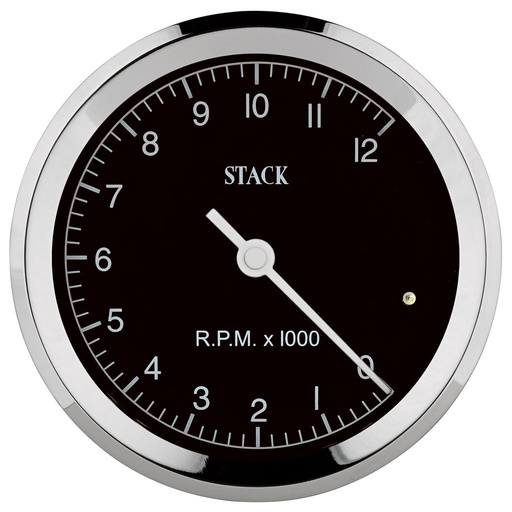 [ATM-ST200C-012] AutoMeter TACHOMETER, CLASSIC, 80MM, BLACK, 0-12K RPM