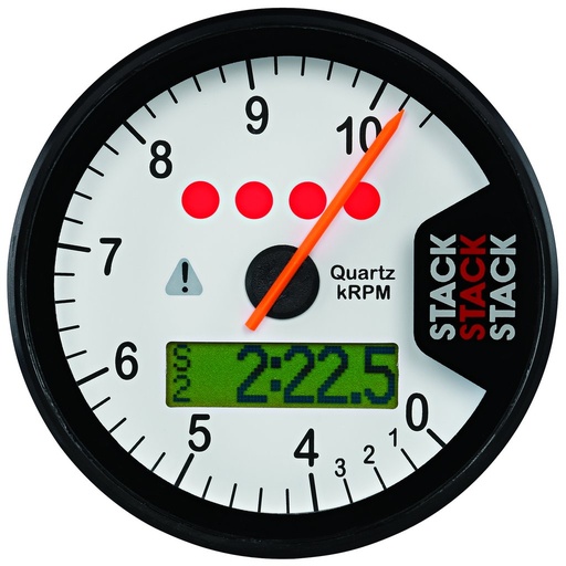 [ATM-ST700SR-K] AutoMeter DISPLAY TACHOMETER, WHITE, 0-4-10.5K RPM