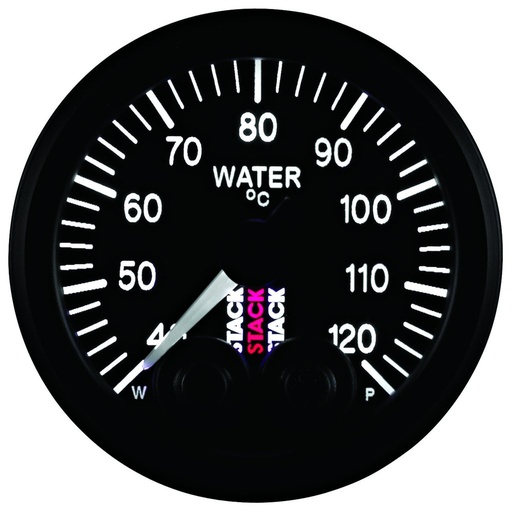[ATM-ST3507] AutoMeter WATER TEMP, PRO-CONTROL, 52MM, BLK, 40-120 °C, 1/8" NPTF MALE