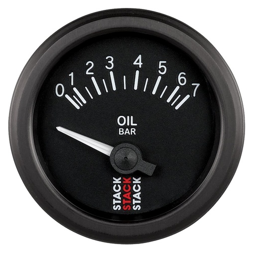 [ATM-ST3201] AutoMeter OIL PRESS, ELECTRIC, 52MM, BLACK, 0-7 BAR, AIR-CORE, M10 (M)
