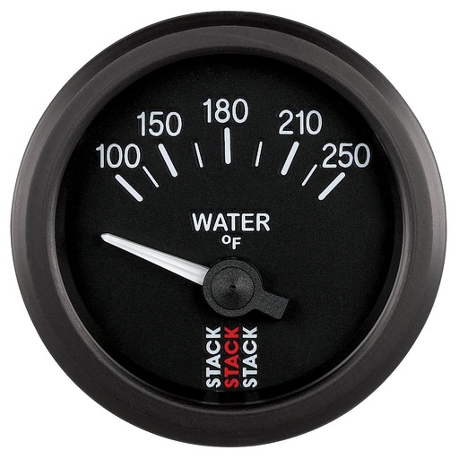[ATM-ST3208] AutoMeter WATER TEMP, ELECTRIC, 52MM, BLK, 100-250 °F, AIR-CORE, 1/8" NPTF