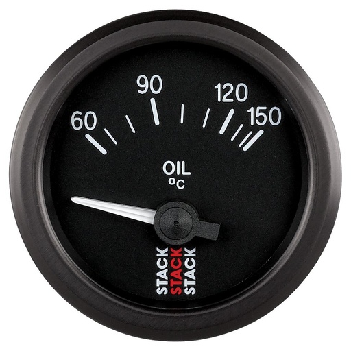[ATM-ST3209] AutoMeter OIL TEMP, ELECTRIC, 52MM, BLK, 60-150 °C, AIR-CORE, M10 MALE